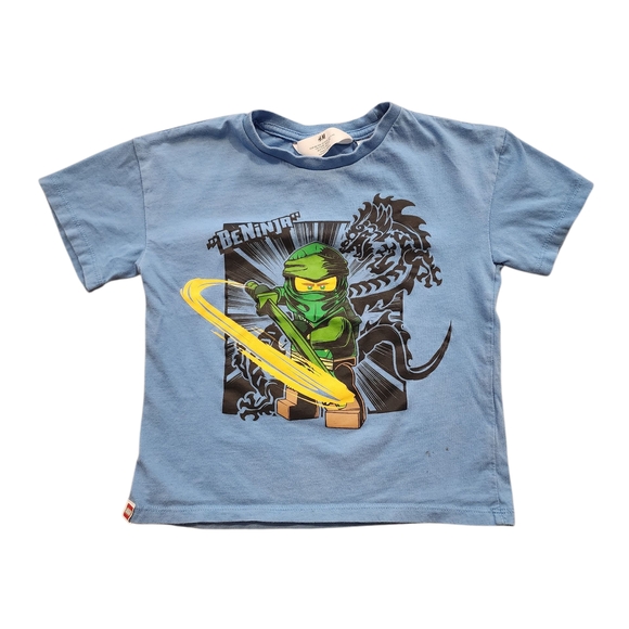 Lego Other - H&M LEGO Ninjago Lloyd Dragon Blue Tee Shirt - Size 3/4T